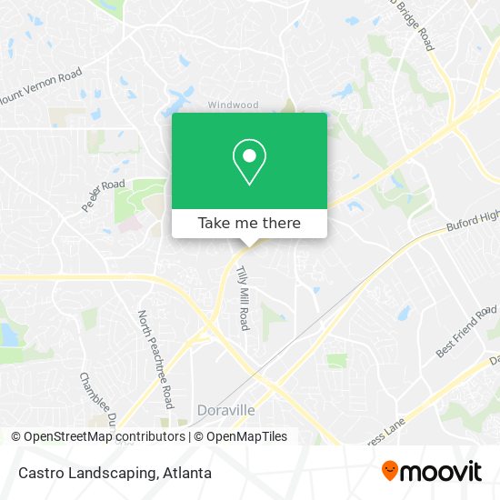 Castro Landscaping map