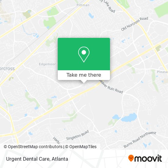 Urgent Dental Care map