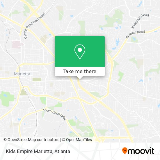 Mapa de Kids Empire Marietta