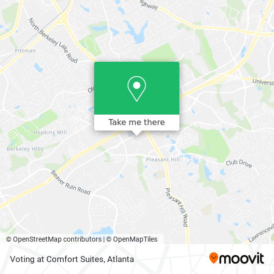 Mapa de Voting at Comfort Suites