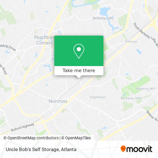 Uncle Bob's Self Storage map