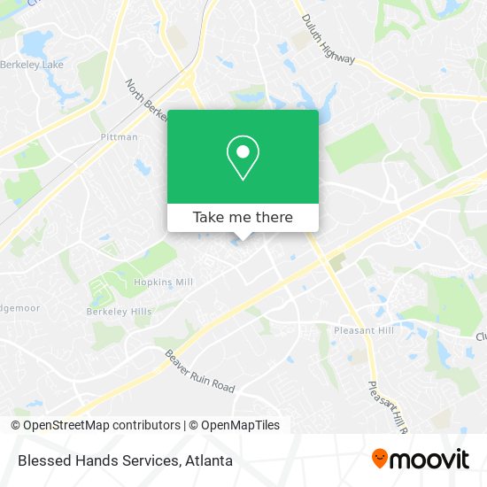 Blessed Hands Services map