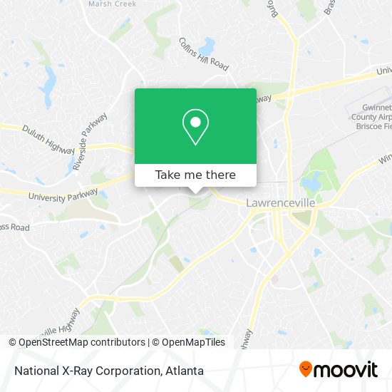 National X-Ray Corporation map