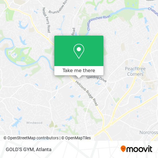 GOLD'S GYM map