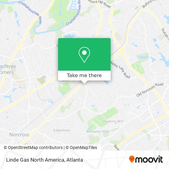 Linde Gas North America map