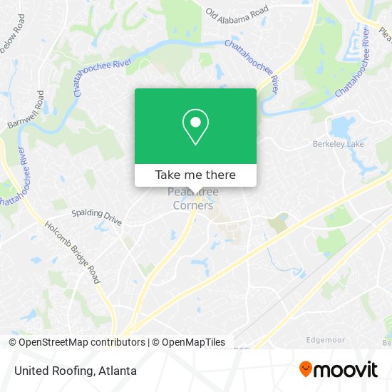 United Roofing map