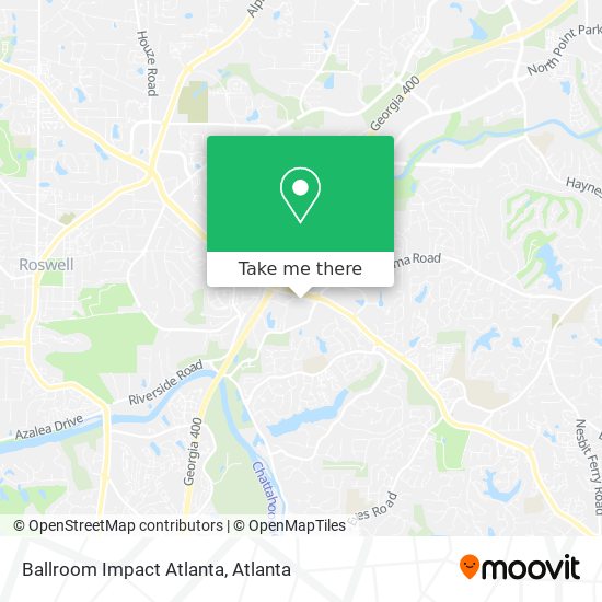 Mapa de Ballroom Impact Atlanta