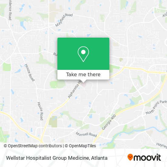 Wellstar Hospitalist Group Medicine map