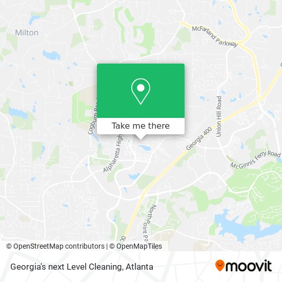 Georgia's next Level Cleaning map