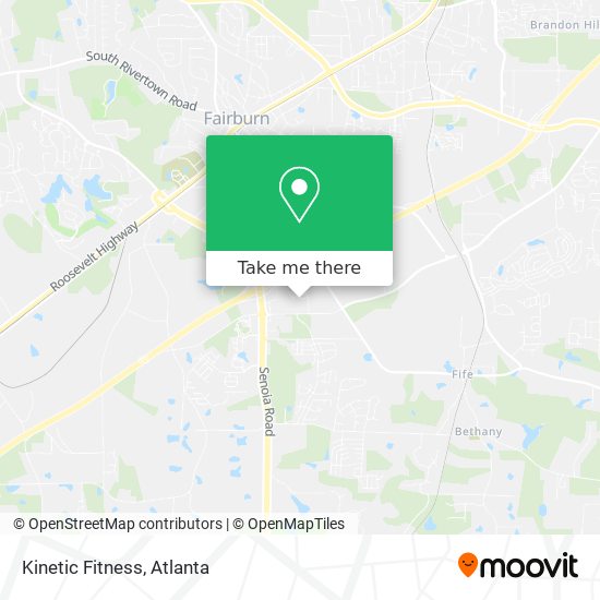 Mapa de Kinetic Fitness