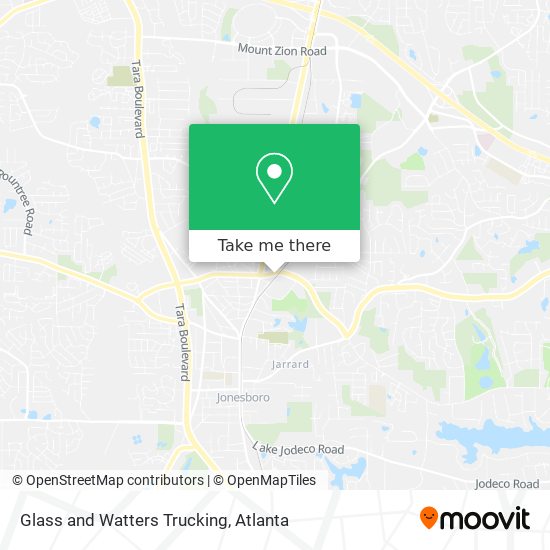 Glass and Watters Trucking map