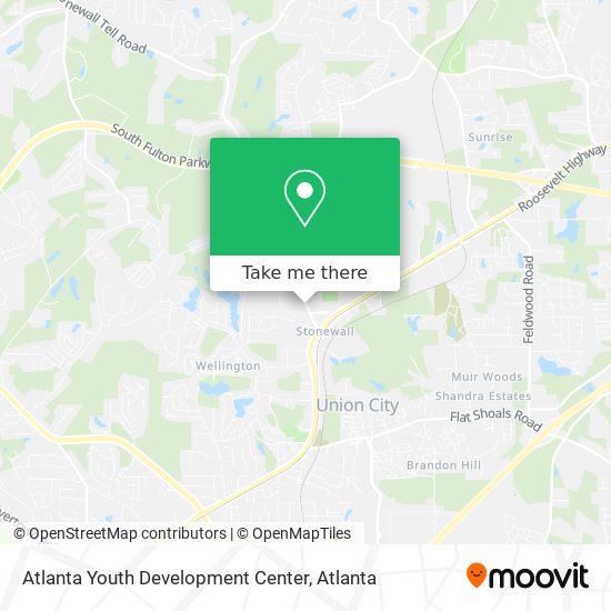 Mapa de Atlanta Youth Development Center