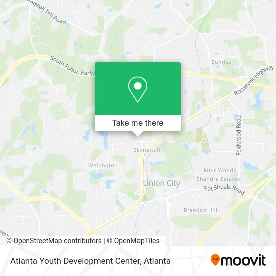 Atlanta Youth Development Center map