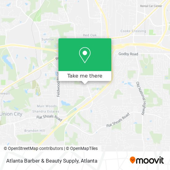 Mapa de Atlanta Barber & Beauty Supply