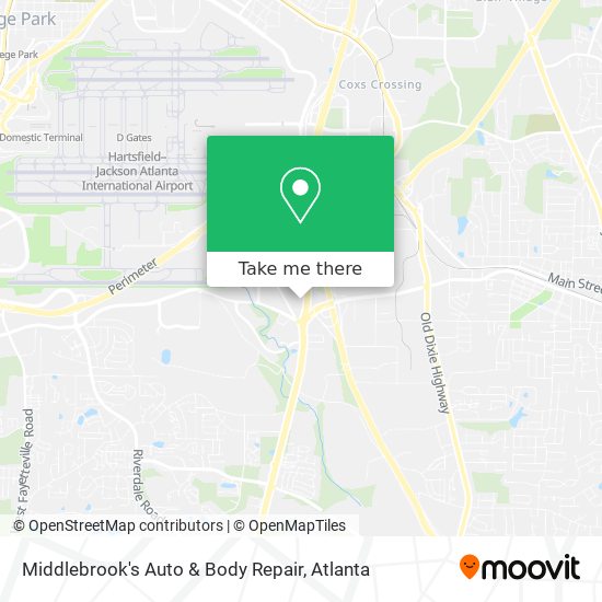 Mapa de Middlebrook's Auto & Body Repair