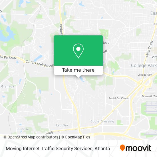 Moving Internet Traffic Security Services map