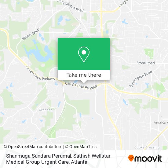 Shanmuga Sundara Perumal, Sathish Wellstar Medical Group Urgent Care map