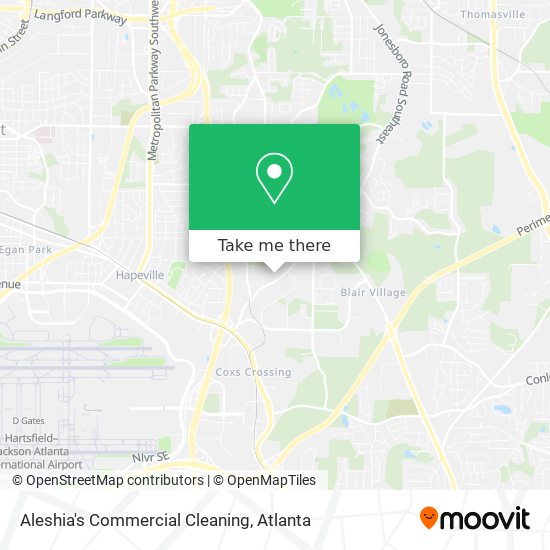 Aleshia's Commercial Cleaning map