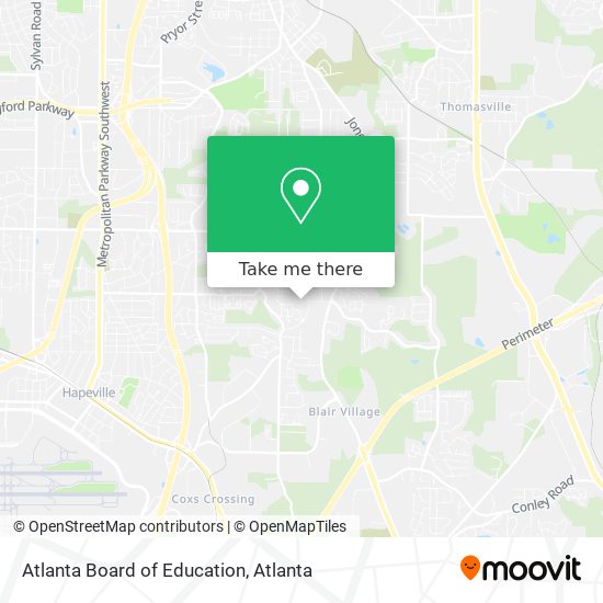 Atlanta Board of Education map