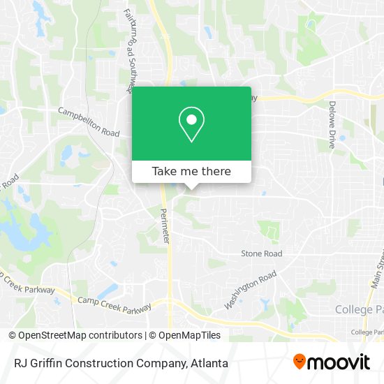 RJ Griffin Construction Company map