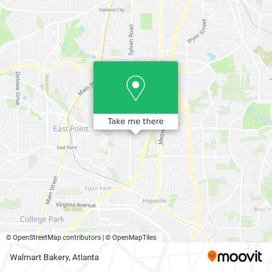 Walmart Bakery map