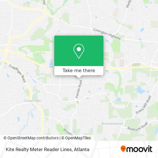 Mapa de Kite Realty Meter Reader Lines