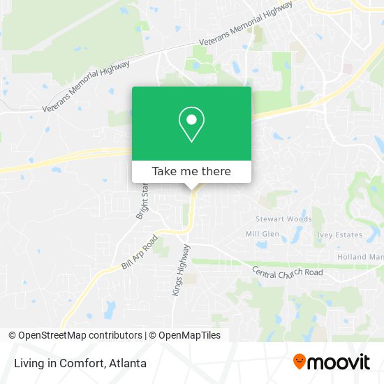 Living in Comfort map