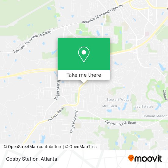 Mapa de Cosby Station