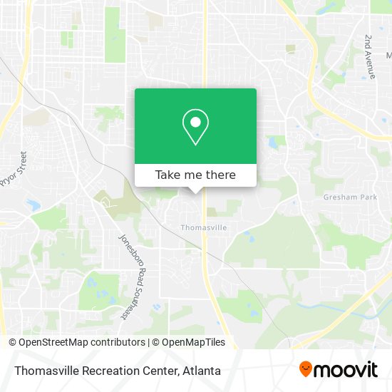 Mapa de Thomasville Recreation Center