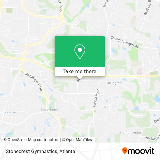 Mapa de Stonecrest Gymnastics