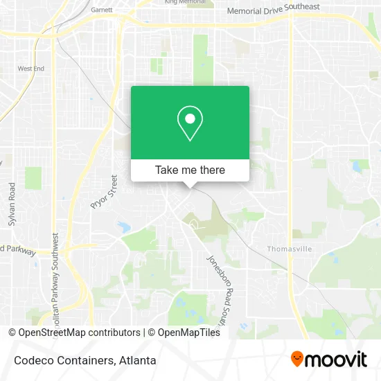 Codeco Containers map