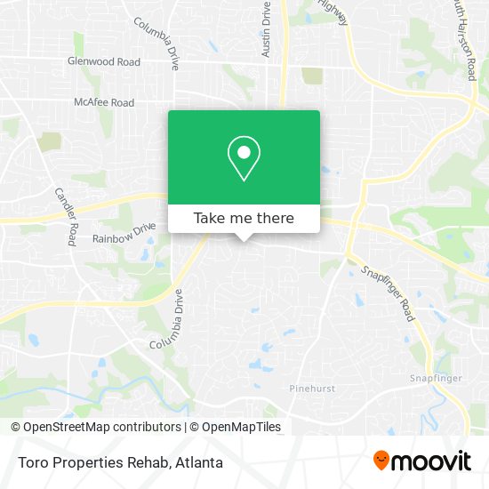 Toro Properties Rehab map