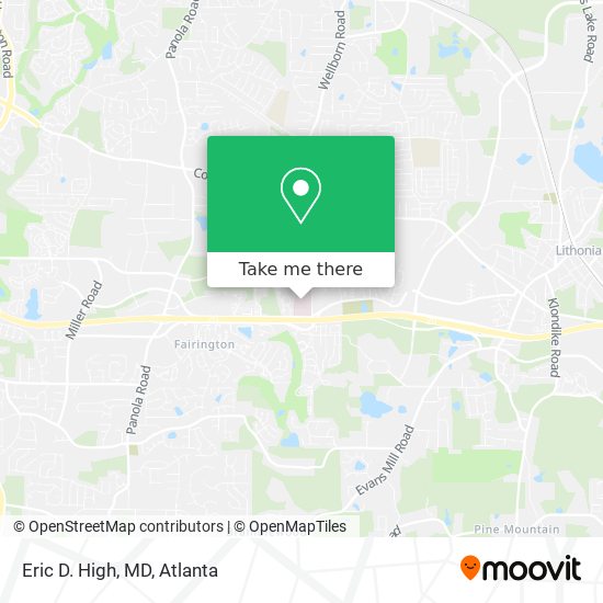 Eric D. High, MD map