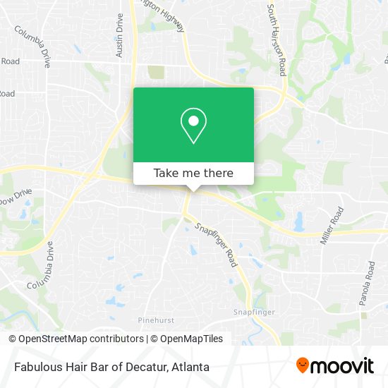 Mapa de Fabulous Hair Bar of Decatur