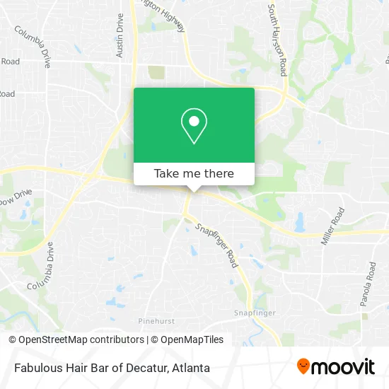 Fabulous Hair Bar of Decatur map