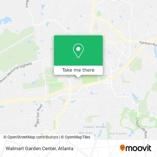 Mapa de Walmart Garden Center