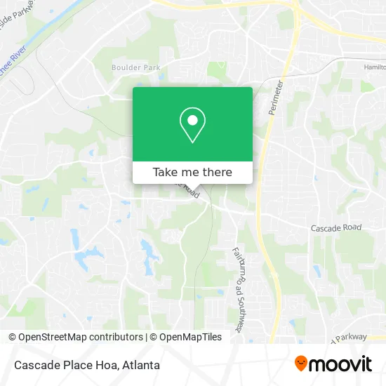 Cascade Place Hoa map