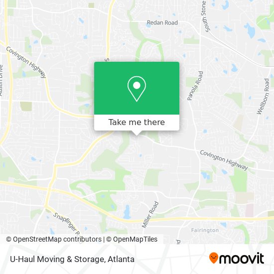 Mapa de U-Haul Moving & Storage