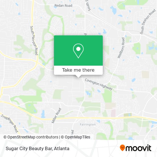 Sugar City Beauty Bar map