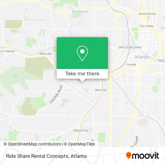 Ride Share Rental Concepts map