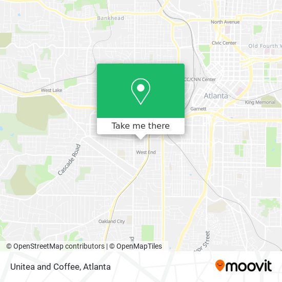 Unitea and Coffee map