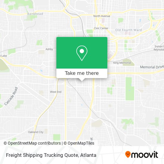 Mapa de Freight Shipping Trucking Quote