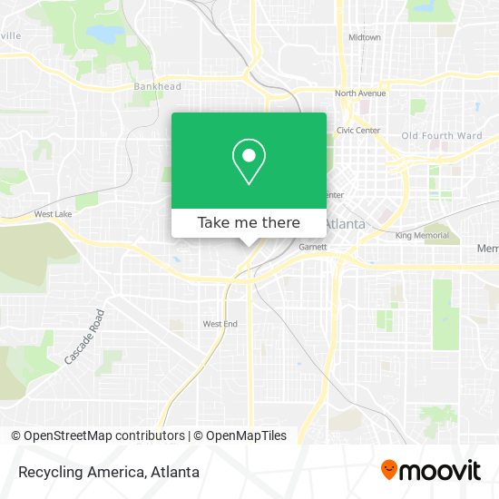 Recycling America map