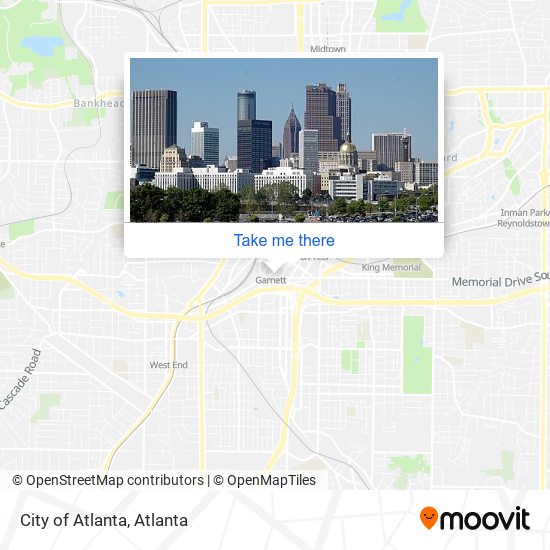 City of Atlanta map