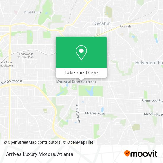 Arrives Luxury Motors map