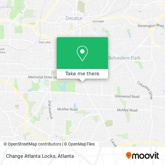 Mapa de Change Atlanta Locks