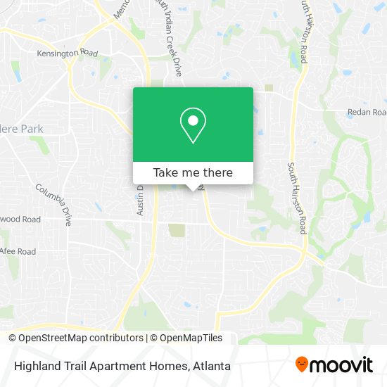 Highland Trail Apartment Homes map
