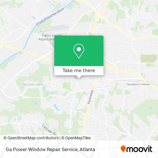 Mapa de Ga Power Window Repair Service