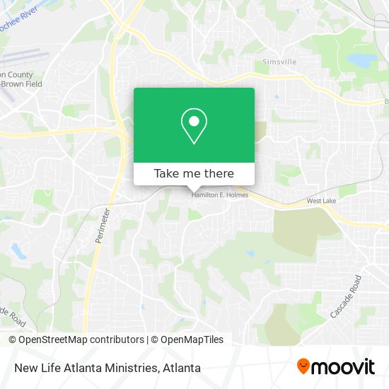 New Life Atlanta Ministries map