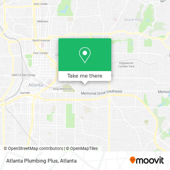 Mapa de Atlanta Plumbing Plus